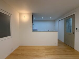 キッチンの壁解体 施工後